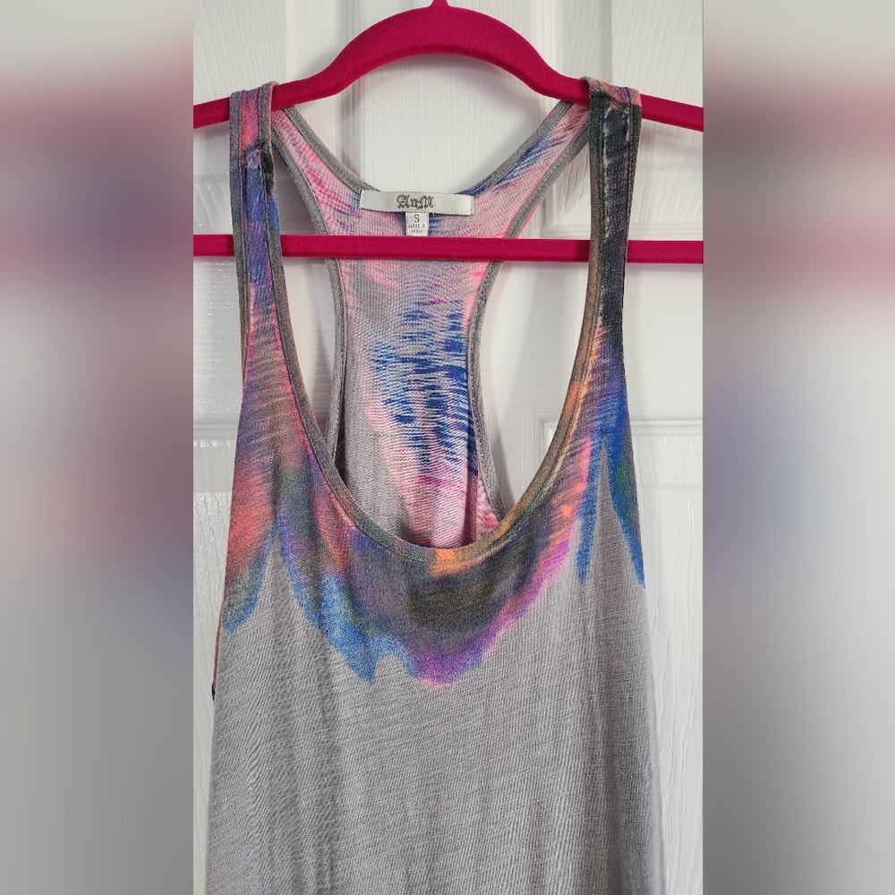 Maxi Tank Dress with Multicolor Tie Dye - Picture 4 of 10